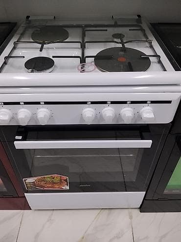 Компрессорлор: Плита Simfer комбинированная: 4 конфорки на варочной поверхности (2 — 1