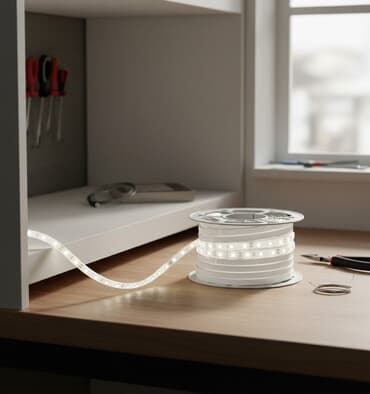 светодиодные потолочные светильники: Светодиодная лента белого цвета, намотанная на катушку, предназначена — 1