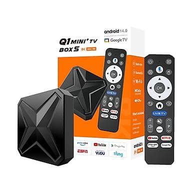 case logic: ​📺 Мощная Смарт ТВ приставка Q1 MINI+ TV BOX S (Android 14.0) — — 1