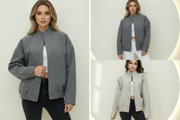 прокат мужских костюмов [возьми на прокат] бишкек фото: Бомбер, Осень-весна, Шерсть, Оверсайз, S, M — 2