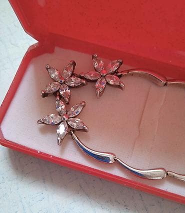 Серебряные колье, Проба 925, Женские, Новый, Циркон