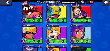 Видеоигры и приставки: Аккаунт Brawl Stars Основное: - Трофеи: 43 335 - Путь к славе: ранг — 6