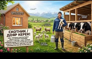массаж бишкек 1000: Талап кылынат Малчы, Төлөм: Ай сайын, Тамактануу — 1
