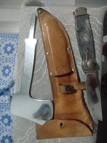 Упаковочно-фасовочные аппараты: Многофункциональный туристический комплект: топорик + складной нож с — 1