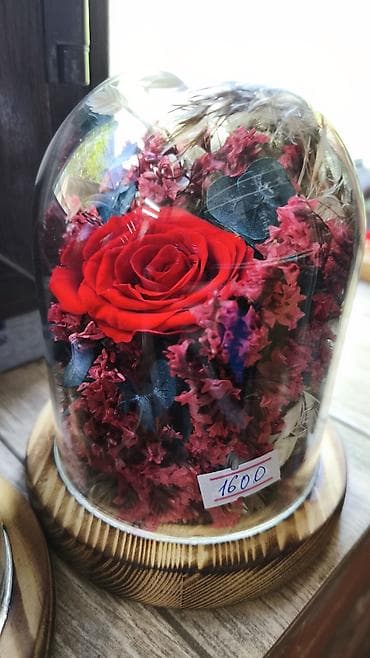 бесконечные розы: Роза в колбе, она не завянет до 3 лет. Живые цветы, букет который не — 2