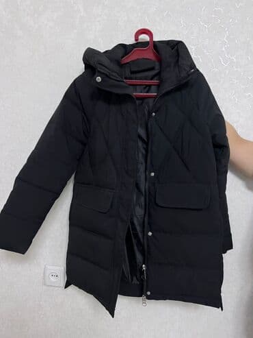 дорогие пуховики женские: Пуховик, По колено, С капюшоном, M, L — 3