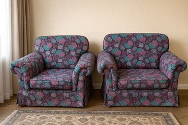 заказ мягкой мебели: Комплект мягкой мебели, Б/у, Самовывоз, Платная доставка, цвет - Фиолетовый — 1