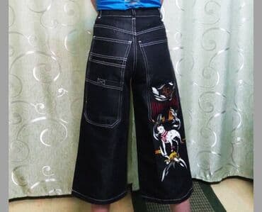 джинсы голубые: Джинсы и брюки, цвет - Черный, Новый — 7