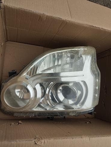 Кыймылдаткыч тетиктери жана чогултулган моторлор: Алдыңкы фаралар комплектиси Nissan 2010 г., Жаңы, Оригинал, Жапония — 2