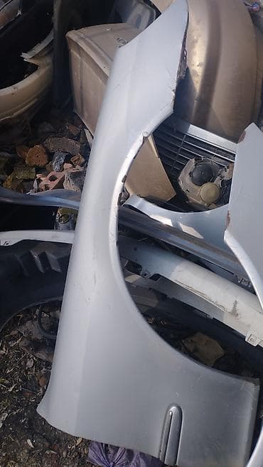 Капоты и комплектующие: Пара передних крыльев для автомобиля, серебристый цвет (металлик). - — 2