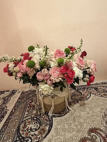 букет пионы: Пышная цветочная композиция в корзине - Авторская цветочная — 3