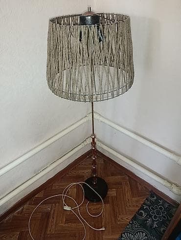 Ички жасалга: Торшер напольный с абажуром из шпагата - Дизайн: абажур на — 1