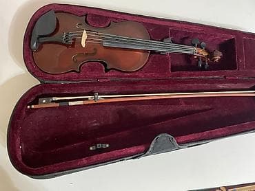 студия бишкек: Скрипка 4/4 в комплекте с футляром и смычком. ADAMS. чистый звук - — 3