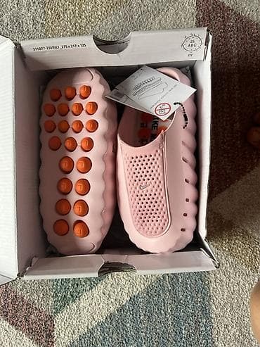 nike tech flece: Сабо, 38, Nike, Новый, цвет - Розовый, Самовывоз, Платная доставка — 2