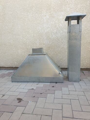 улитка для вентиляции: ‼️ПРОДАЕТСЯ ВЫТЯЖКА‼️ из оцинкового листа 
размеры: 50✅
дымоход: 100✅ — 1