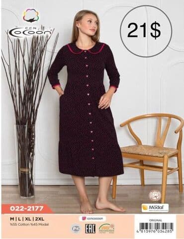 домашние халаты больших размеров: Халат, Велюр, Турция, XS, M, L — 22