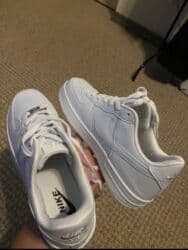 аир форсы: Мужские кроссовки, 41, Nike, Новый, цвет - Белый, Самовывоз, Бесплатная доставка — 1