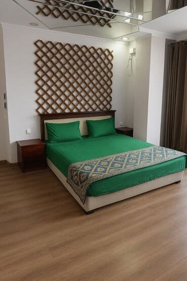 гостевой дом кемин: 1 комната, Душевая кабина, Постельное белье, Кондиционер — 2