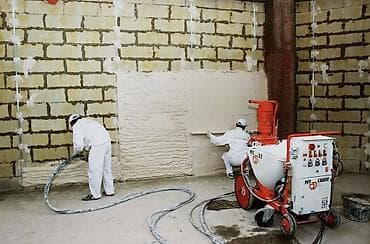 Аренда инструментов: Механизированная штукатурка стен - Выполняем нанесение штукатурки с — 1