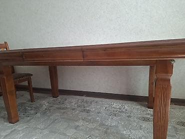 dinner table: Стол и стул для зала, Самовывоз, цвет - Коричневый — 5