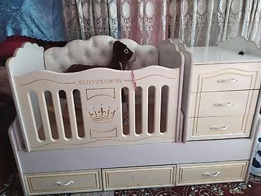 Детская одежда и обувь: Детская кровать трансформер, Другой тип, цвет - Белый — 2