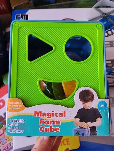 Детский мир: Развивающий сортер Magical Form Cube (12м+) - Куб с отверстиями — 1