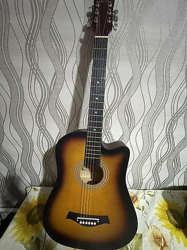 балык кармагыч: Акустическая гитара 6-струнная, форма корпуса дредноут с вырезом — 5