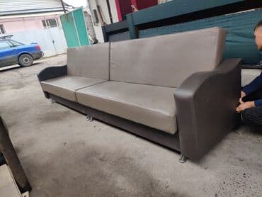 кожаный диван: Угловой диван, Складной, Трёхместный и более — 28