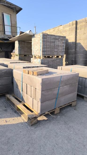 брусчатка бишкек дом брусчатки'' тротуарная плитка бордюры бишкек: Бордюр, Гарантия, Бесплатный выезд, Бесплатная доставка — 29