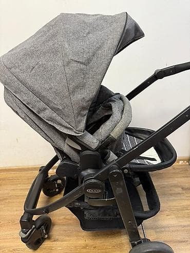 Коляска, цвет - Черный, Б/у at lalafo.kg Коляска, цвет - Черный, Б/у