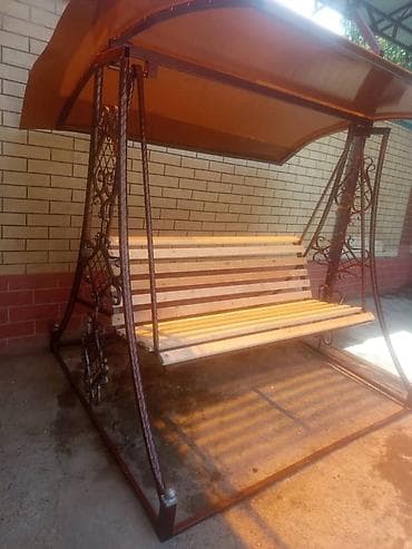 встроенные шкафы купе: Садовые качели Металл, Со спинкой, С крышей — 2