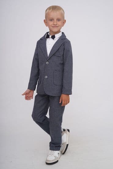 детские трикотажные спортивные костюмы: Школьная форма, Новый — 8