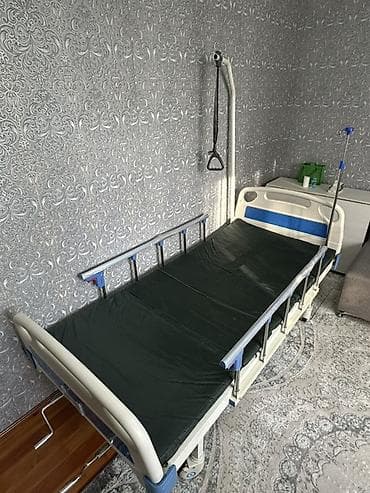 Медициналык эмерек: Функциональная медицинская кровать с механическими приводами - — 3