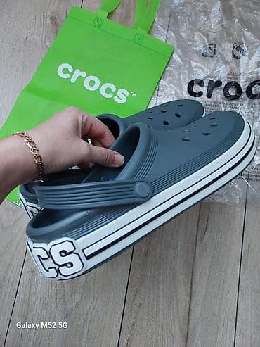 Босоножки, сандалии, шлепанцы: Мужские сандалии, 44, Crocs, Новый, цвет - Серый, Самовывоз — 3