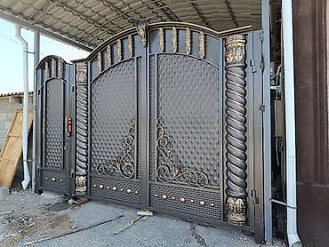 железные вароты: Кованые ворота и калитки из металла - Художественная ковка: ажурные — 1