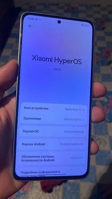 redmi 1: Redmi, Redmi Note 13, Б/у, 128 ГБ, цвет - Синий, 2 SIM — 3