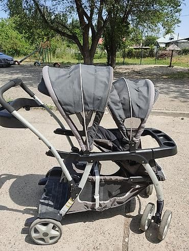 лабубу цена оригинал: Продается американская двухместная коляска Graco для погодок б/у — 3