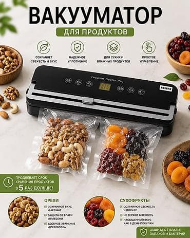 open box: Вакууматор для продуктов Vacuum Sealer Pro +100 пакетов в подарок 🎁 — 5