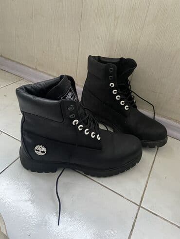 Мужские ботинки, 43, Timberland, Б/у, цвет - Черный, Платная доставка, Самовывоз