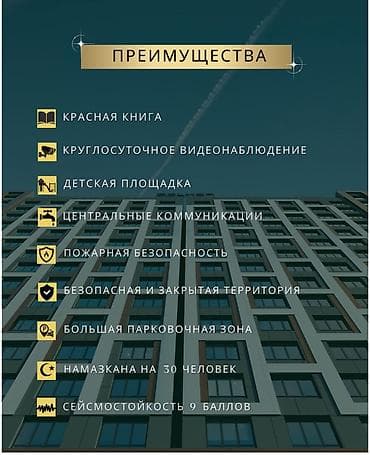 квартииу: Строится, Элитка, 3 комнаты, 101 м² — 2