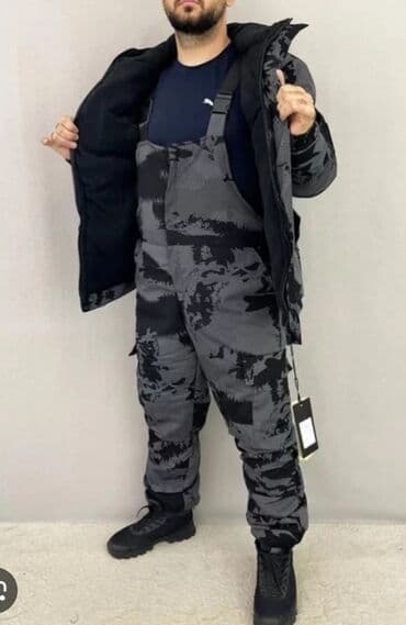 Зимний камуфлированный костюм для охоты, рыбалки и активного отдыха