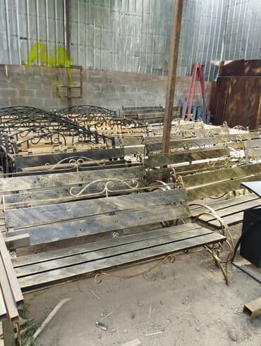 кованные скамейки бишкек: Скамейка Металл, Со спинкой, С крышей — 1