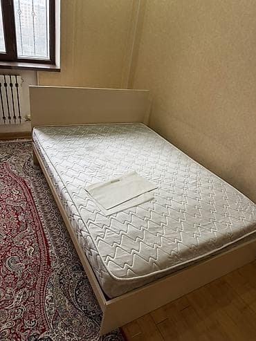 кроват двухспалка: Двуспальная кровать, С матрасом, длина - 200 см — 5