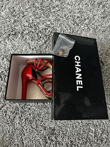 шанел: Женские босоножки Chanel - Модель: босоножки на каблуке - Цвет — 4