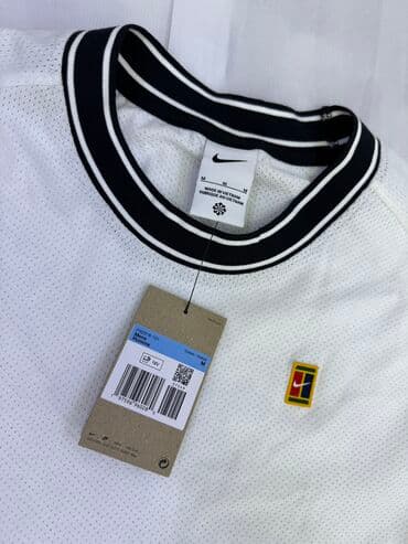 mango: Мужская футболка, M, Nike, Новый, цвет - Белый, Самовывоз — 2