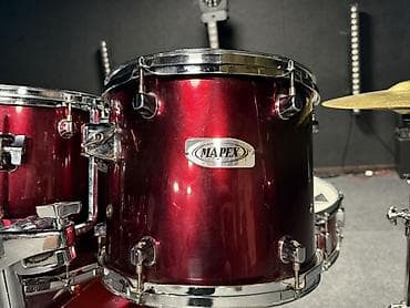 малый барабан: Mapex комплект Размеры 22, 16 малый 14 Тарелки Paiste 101. Hi hat — 7