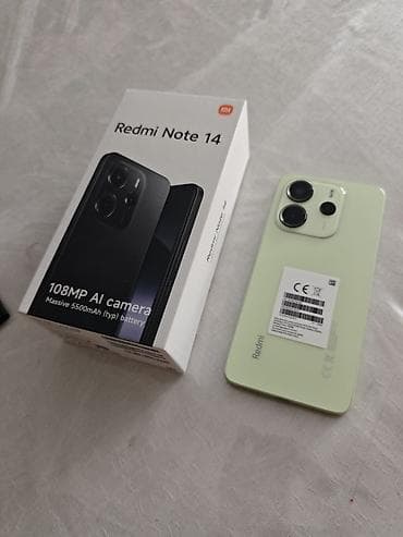 Redmi, Redmi Note 14, Б/у, 256 ГБ, цвет - Зеленый, 2 SIM — 3