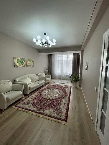 123: 2 комнаты, 64 м², Асанбай мкр Элитка, 7 этаж, Дизайнерский ремонт — 6