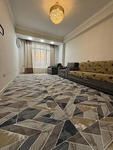 7 микро район на длитилный срок: 1 комната, Собственник, Без подселения, С мебелью полностью — 8