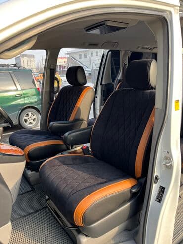 чехол кресло: Чехлы Экокожа, С подушкой, цвет - Черный, Toyota, Новый, Самовывоз — 1